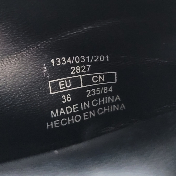 Bershka Python Chunky Heel Ankle Boots Size 36 EU 6 US - Picture 8 of 14